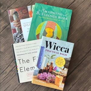 Wicca, Smudging and Blessings Book Set